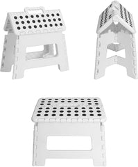 Foldable Step Stool For Kids 11 Inches Wide And 8 Inches Tall Holds Up To 136 Kg Light Weight